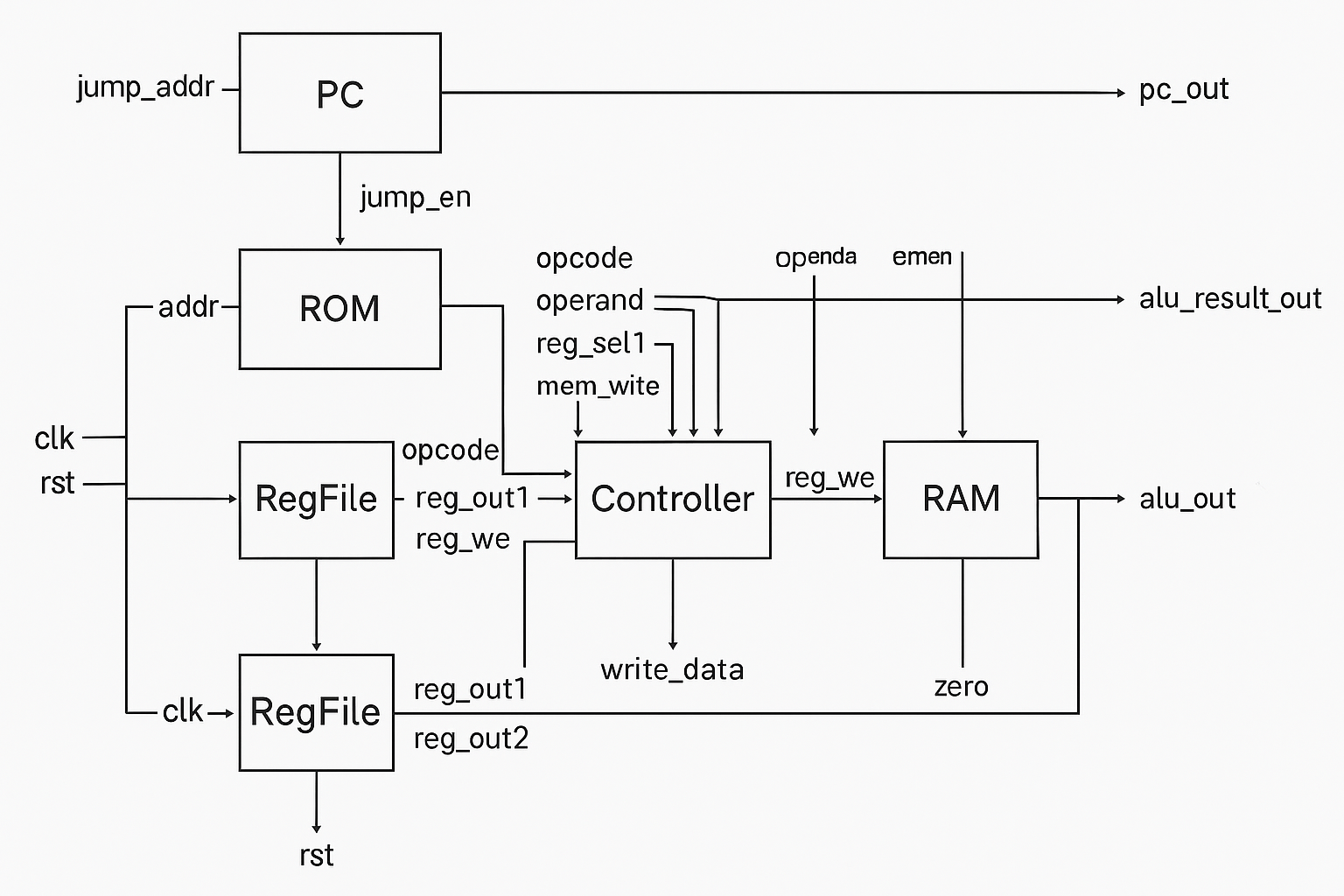CPU 架構圖